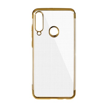 Husa Silicon Elektro Glitter pentru Huawei Y6P, Auriu Husa Silicon Elektro Glitter pentru Huawei Y6P, Auriu