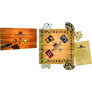 Joc de societate DrinKingz, 2-12 jucatori, carton, 50x25x3.5 cm Joc de societate DrinKingz, 2-12 jucatori, carton, 50x25x3.5 cm