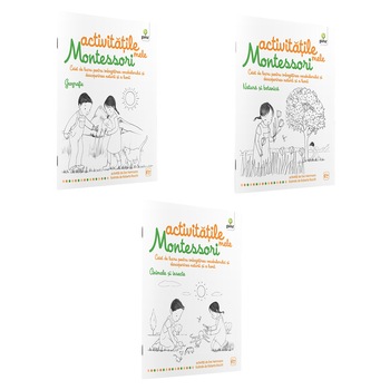 Pachet Activitatile mele Montessori, 3 carti Pachet Activitatile mele Montessori, 3 carti