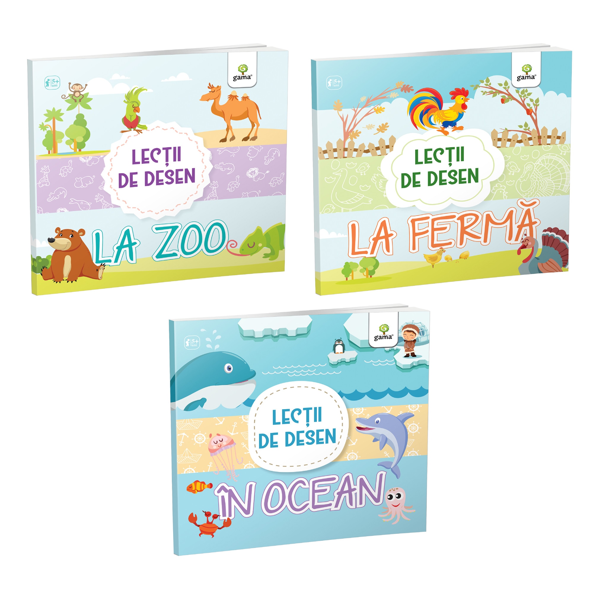 Pachet Lectii de desen, 3 carti