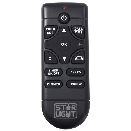 Semineu electric incorporabil Star-Light SEG-2000BI, 2000W, Efect flacara, Display LED, Telecomanda, Termostat, 2 trepte de putere, Negru