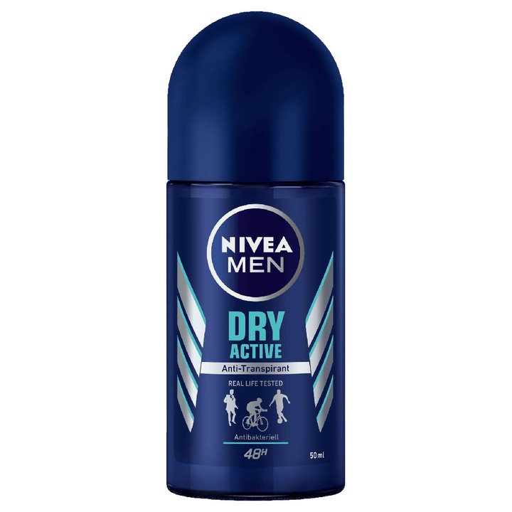 Рол-он дезодорант против изпотяване 48h Nivea Men Dry Active 50мл