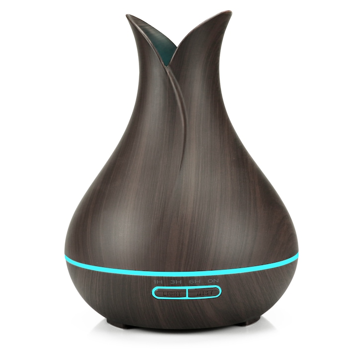 Umidificator 1000ml, difuzor de aroma USB, uleiuri esentiale, iluminare LED, Slowmoose