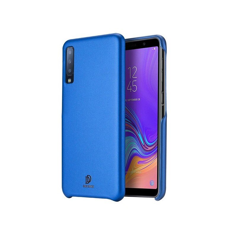 Husa Spate Originala Duxducis Skin Lite Samsung Galaxy A7 2018 Piele Albastru
