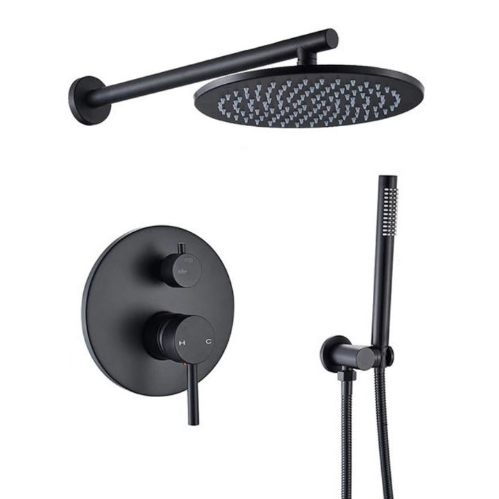 Sistem de dus incorporat, Carrie, Negru mat