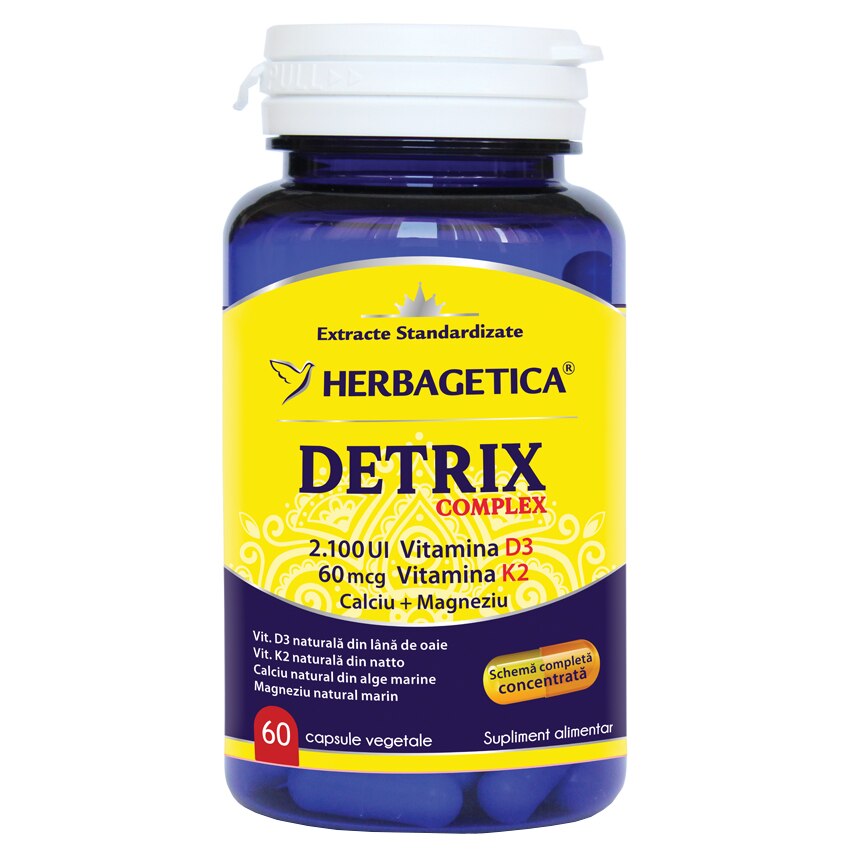 Supliment alimentar Detrix Complex, 60 Cps vegetale