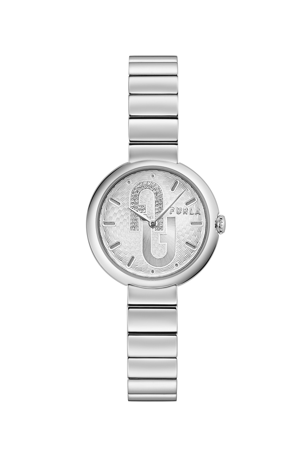 Furla, Ceas quartz din otel inoxidabil, Argintiu