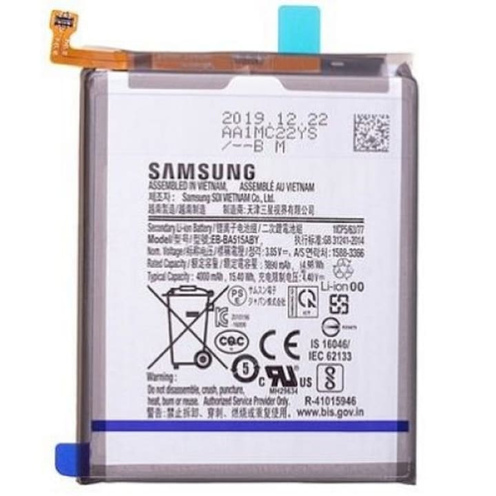 Samsung EB-BA515ABY gyári akkumulátor (4000mAh, Li-ion, A515 Galaxy A51)