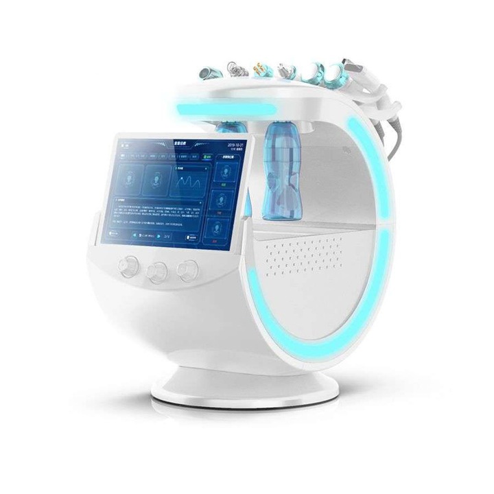 Arckészülék ICE Blue Hydroxigen Micro Bubbles EverythingPerfect eltávolítása fekete pöttyök, dermoabrasion, tisztítás, hidratáló, emelő szalonok, akne eltávolítása, ultrahang, RF