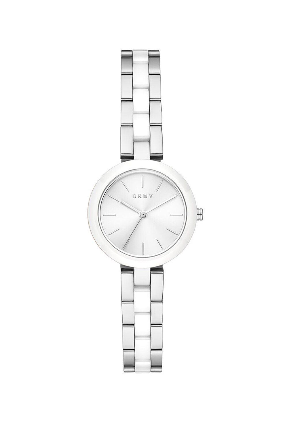 DKNY, Ceas rotund din otel inoxidabil, Argintiu