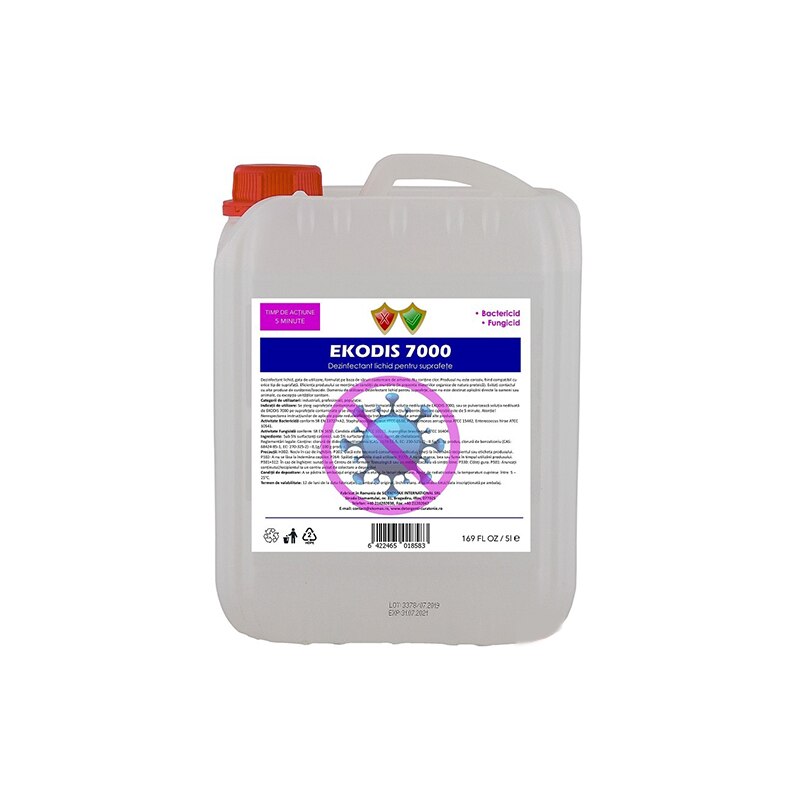 Dezinfectant multisuprafete Ekomax Ekodis 7000 5L