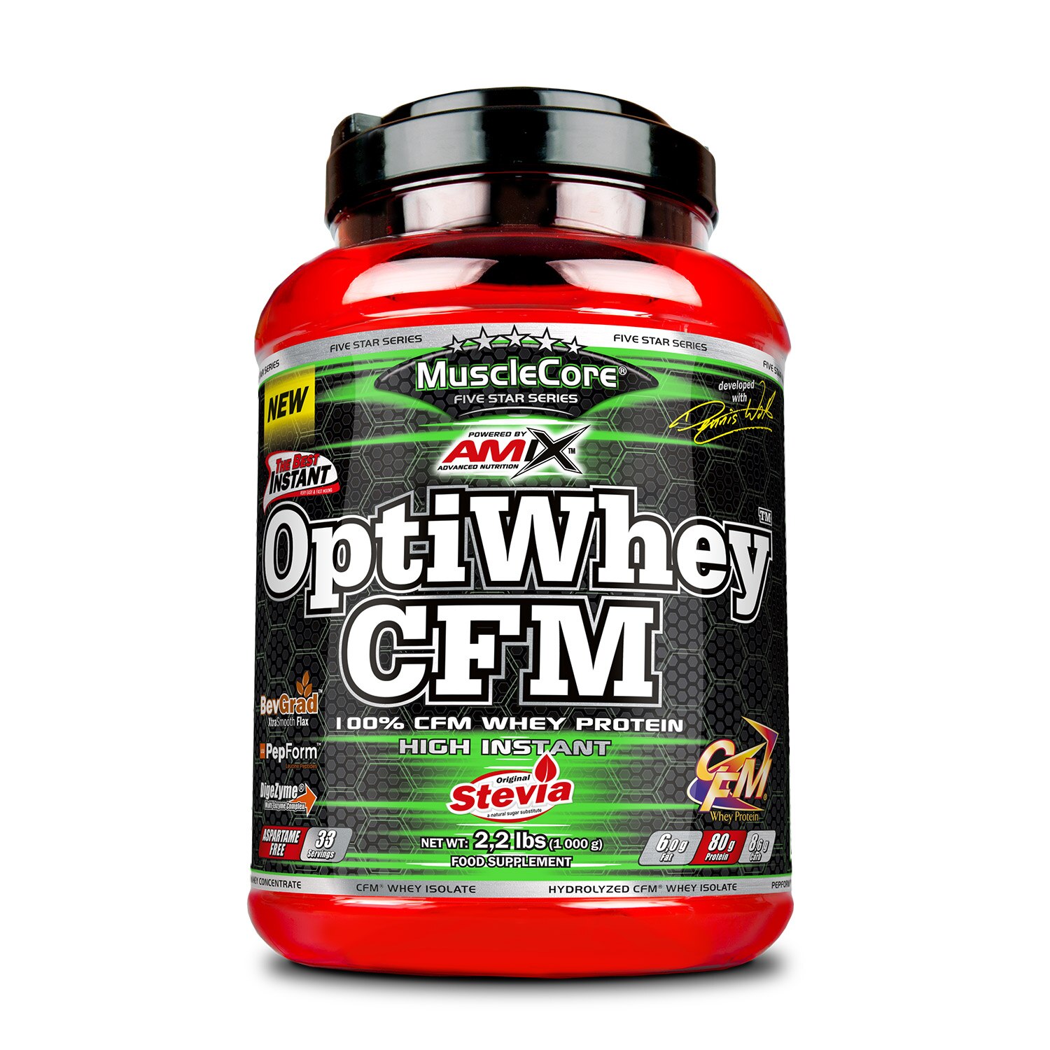 Concentrat proteic Amix Optiwhey Moca-Choco-Cafea 1.000 Kg