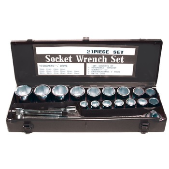 Set trusa tubulare 21 piese, cutie metalica, Gadget 330523 Set trusa tubulare 21 piese, cutie metalica, Gadget 330523