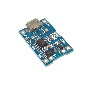 Circuit de incarcare 1 acumulator Li-Ion 18650 cu microUSB cu protectie OKY3404 Circuit de incarcare 1 acumulator Li-Ion 18650 cu microUSB cu protectie OKY3404