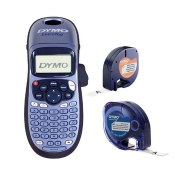 Aparat de etichetat Dymo LetraTag 100H, ABC, etichete haine Dymo LetraTag, Iron-On si o banda hartie Aparat de etichetat Dymo LetraTag 100H, ABC, etichete haine Dymo LetraTag, Iron-On si o banda hartie