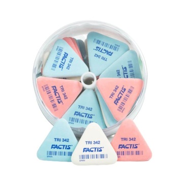 Set 42 Radiere Triunghiulare FACTIS TRI 342, Cauciuc Sintetic, 3 Culori Set 42 Radiere Triunghiulare FACTIS TRI 342, Cauciuc Sintetic, 3 Culori
