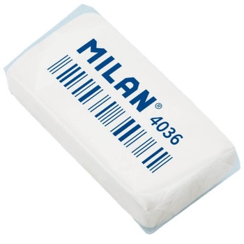 Radiera MILAN 4036, Cauciuc Sintetic, Alb Radiera MILAN 4036, Cauciuc Sintetic, Alb