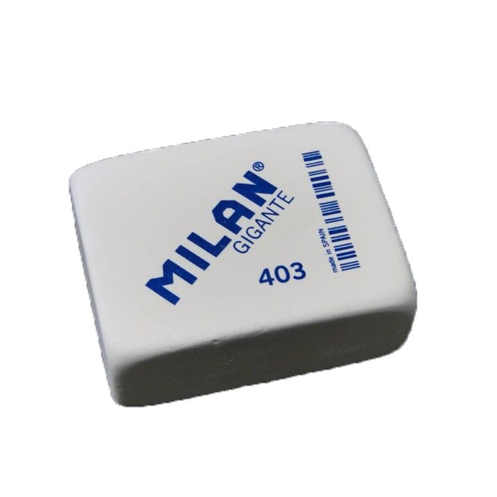 Radiera MILAN Gigante 403, Cauciuc Sintetic, Alb