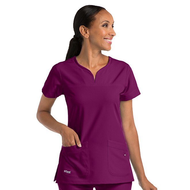 Halat Medical Grey's Anatomy Wine , Marimea XS