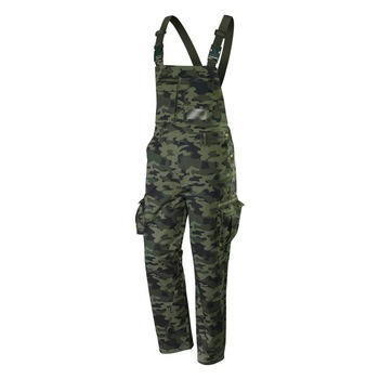 Pantaloni de lucru cu pieptar, salopeta, camuflaj, model Camo, marimea M/50, NEO Pantaloni de lucru cu pieptar, salopeta, camuflaj, model Camo, marimea M/50, NEO