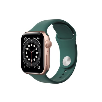 Curea NEXT ONE pentru Apple Watch Sport Band, Silicon Pine Green 38-40mm Curea NEXT ONE pentru Apple Watch Sport Band, Silicon Pine Green 38-40mm