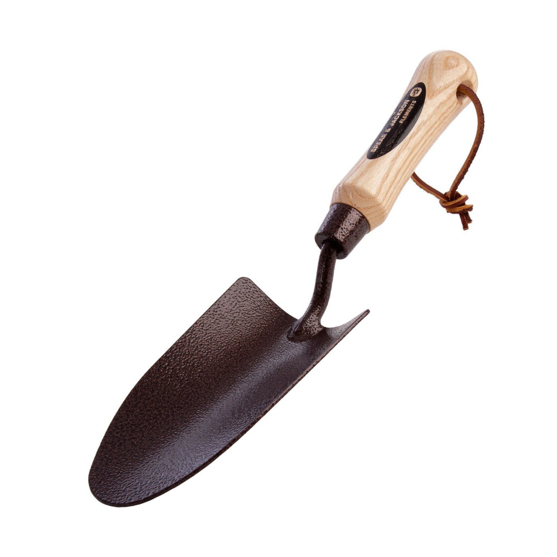 Plantator lat cu lama din otel carbon, maner lemn, Spear & Jackson Elements