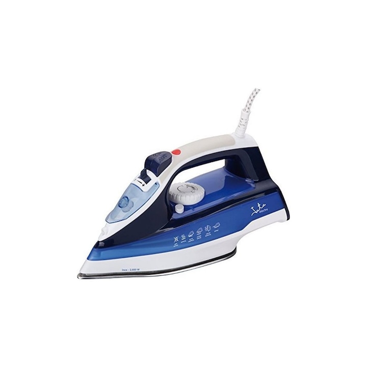 Fier de Calcat cu Abur JATA PL618, 2600W Alb/ Albastru