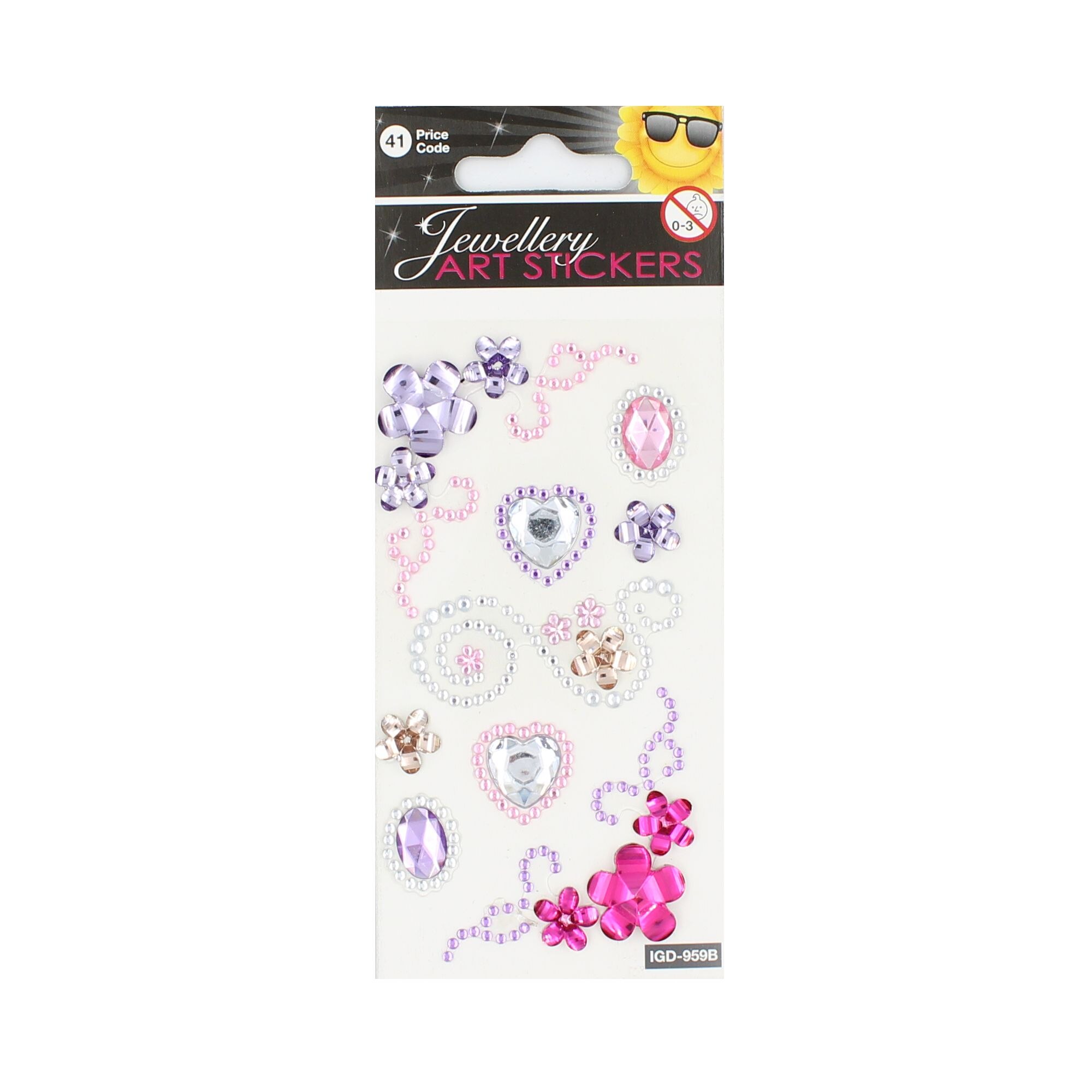 Set stickere Pretty Flowers Art, 22 bucati