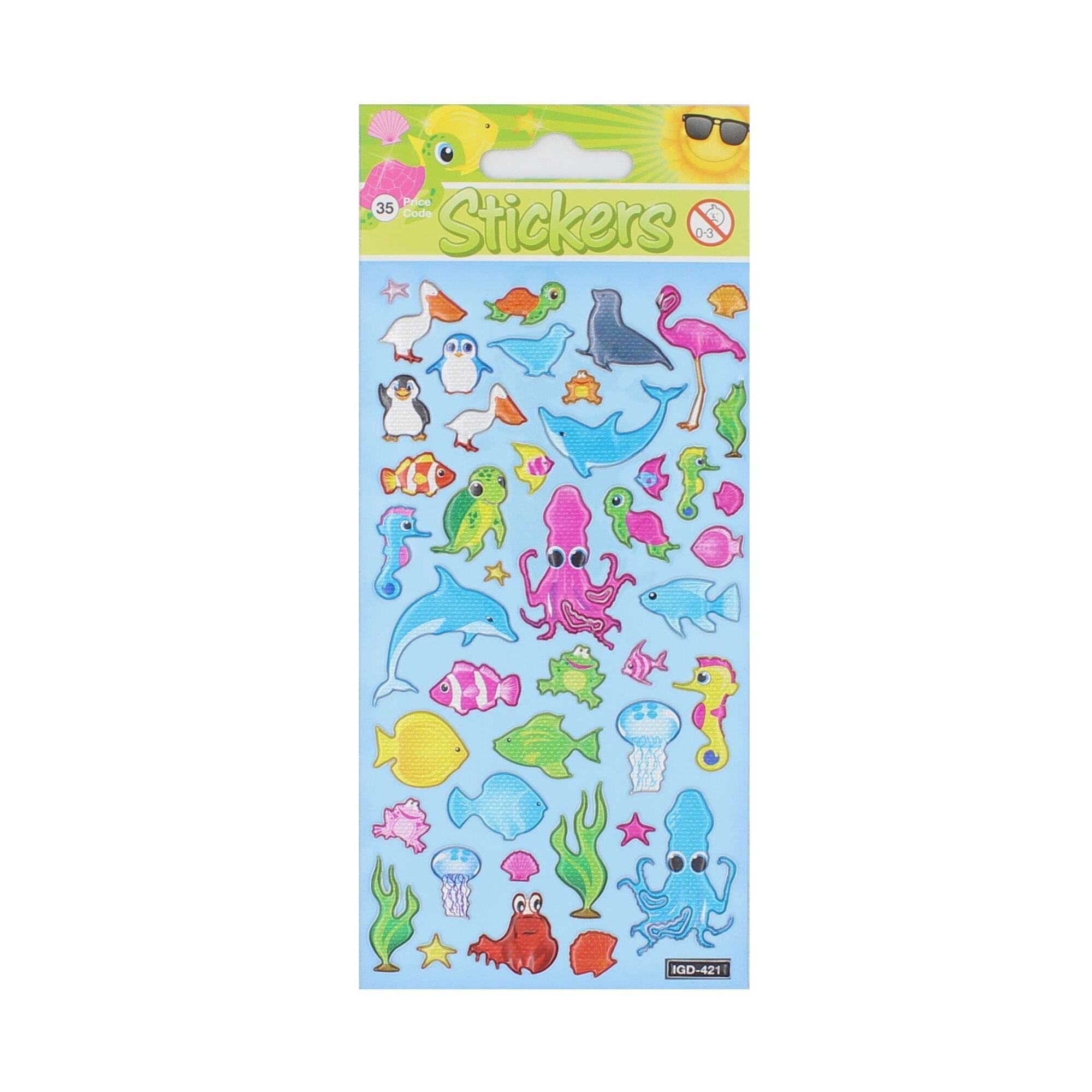 Set stickere Sea Creatures, 42 bucati