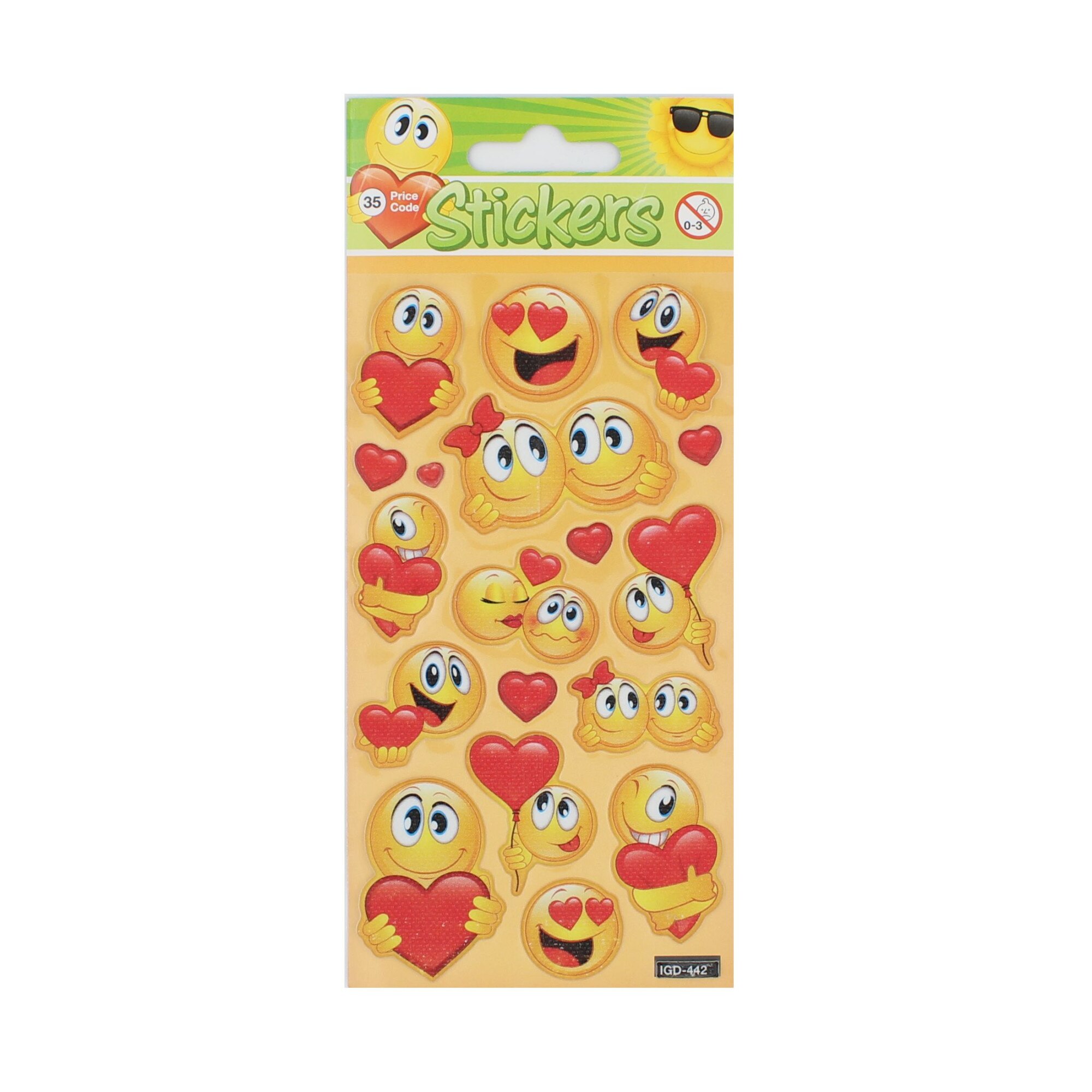 Set stickere Loving Faces, 16 bucati