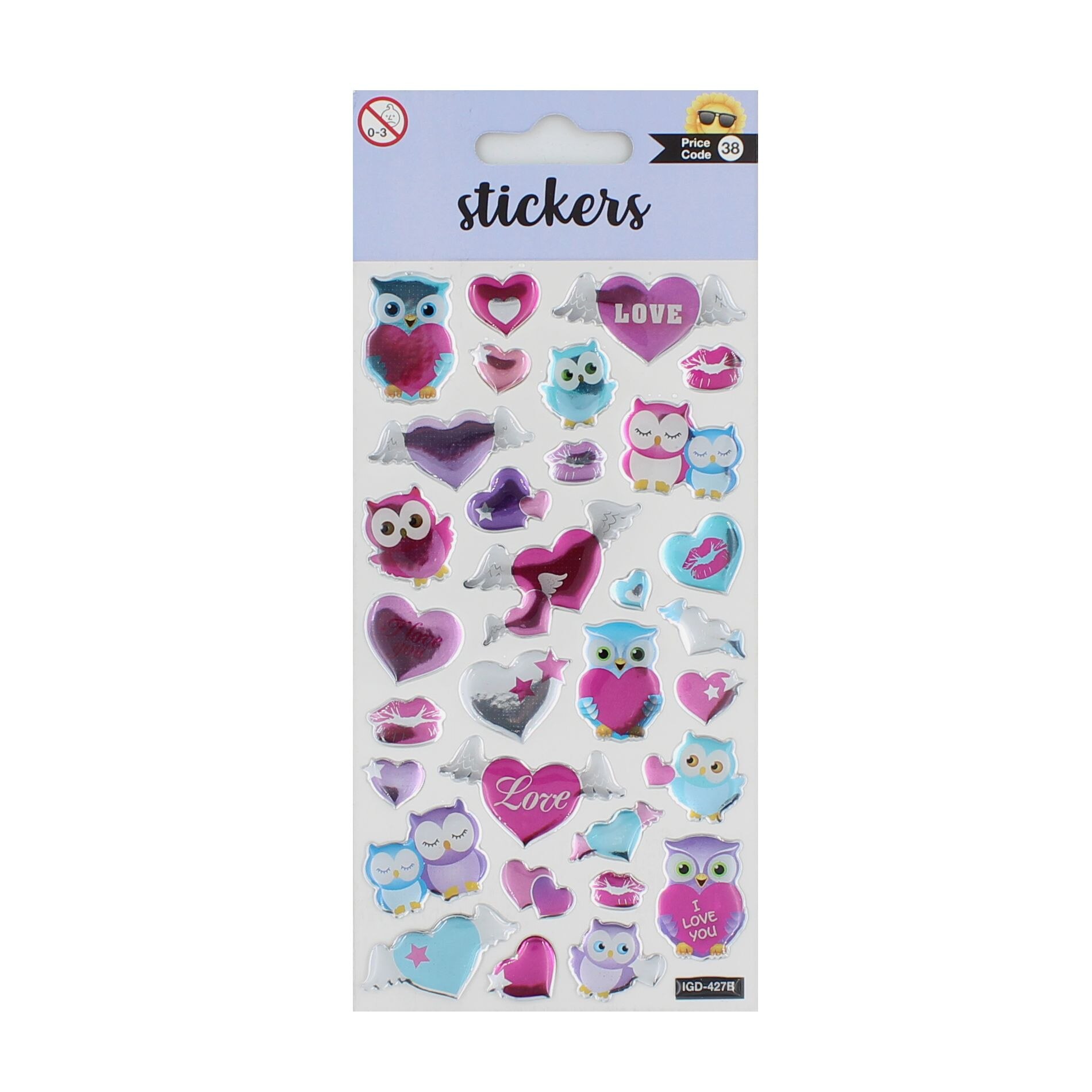 Set stickere Loving Owls, 31 bucati