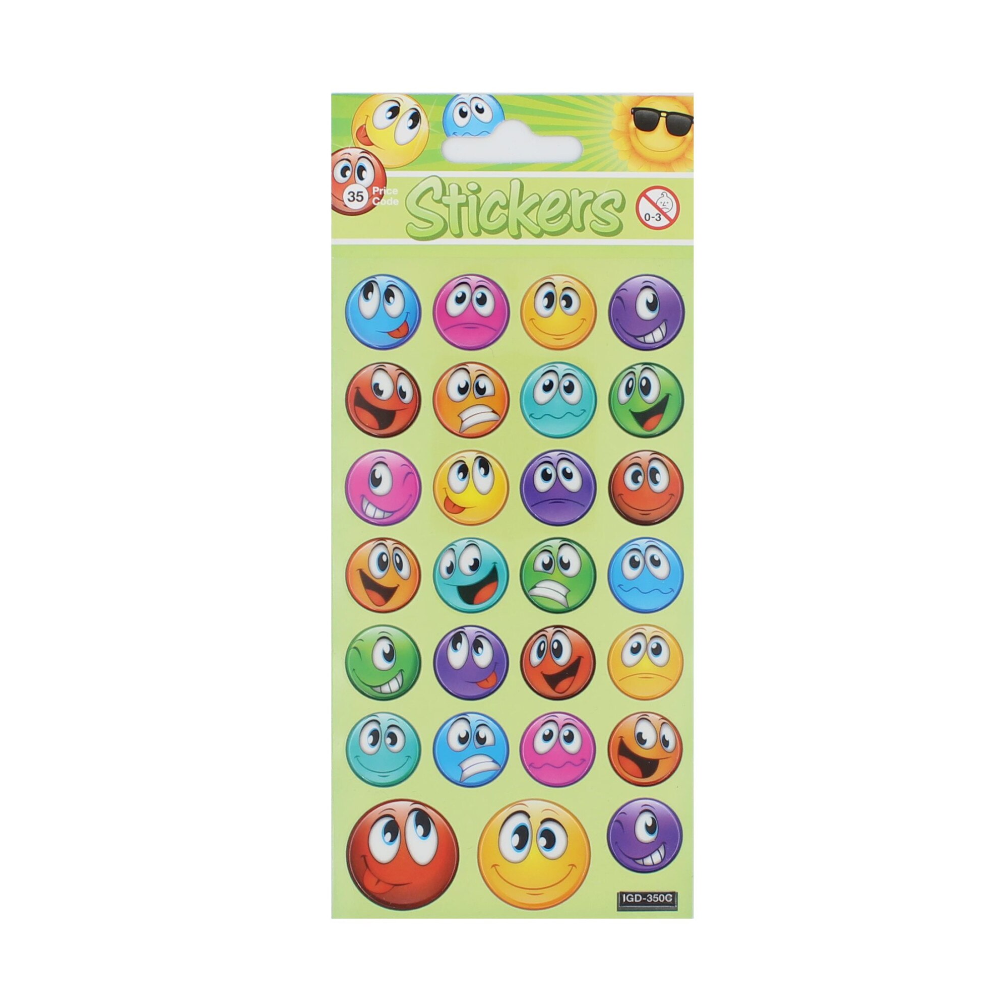 Set stickere Funny Faces, 27 bucati