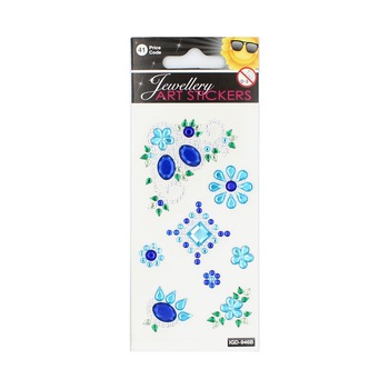 Set stickere Blue Flower Art, 8 bucati Set stickere Blue Flower Art, 8 bucati