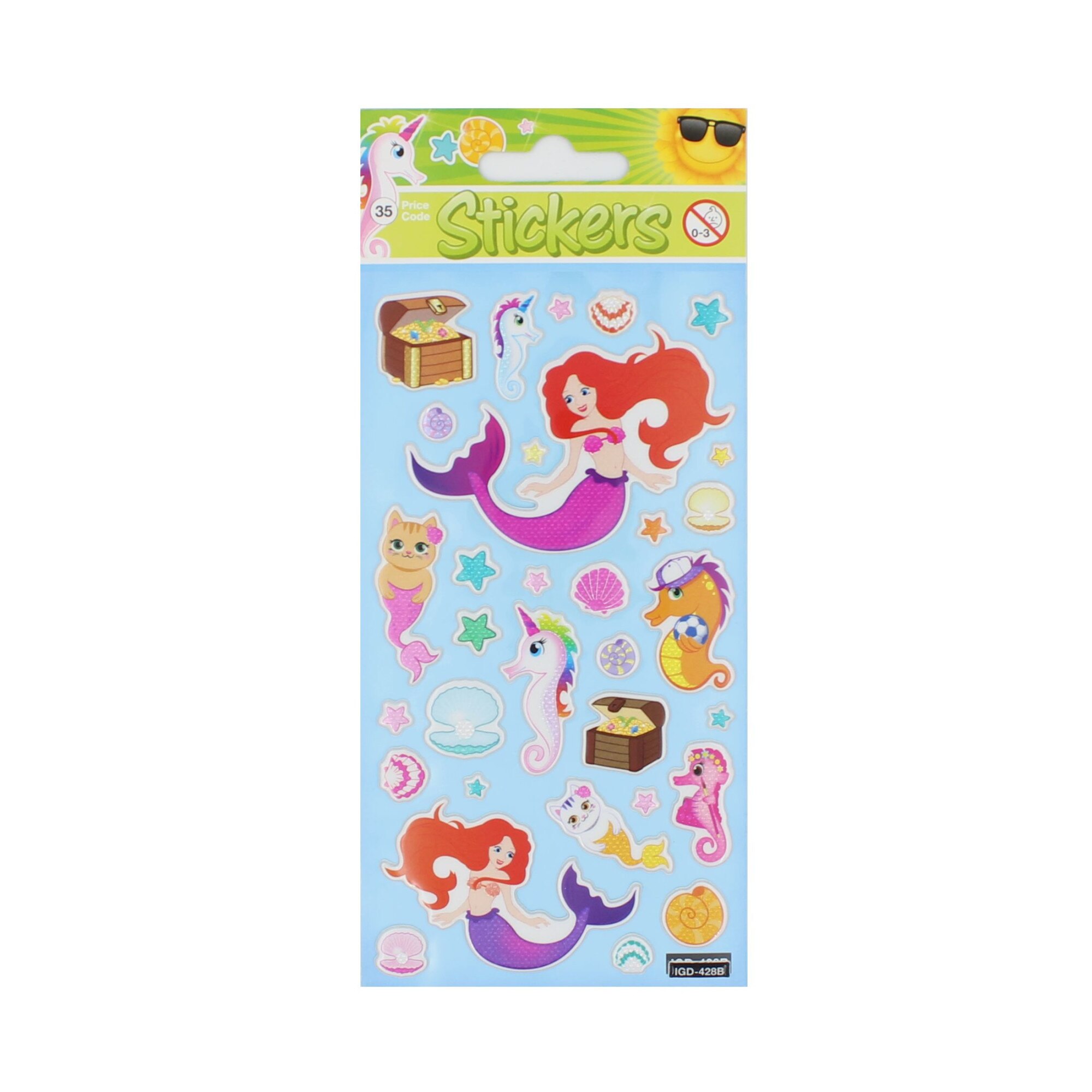 Set stickere Mermaids, 32 bucati