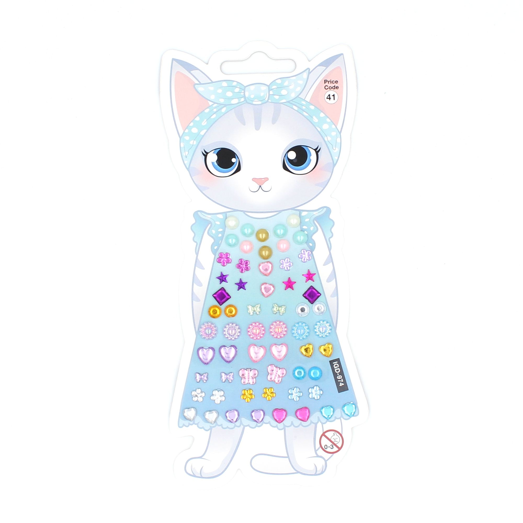 Set stickere Cat Ears, 60 bucati