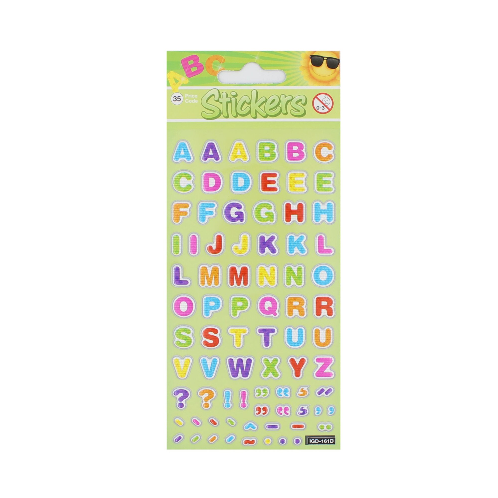 Set stickere Pattern Letters, 78 bucati