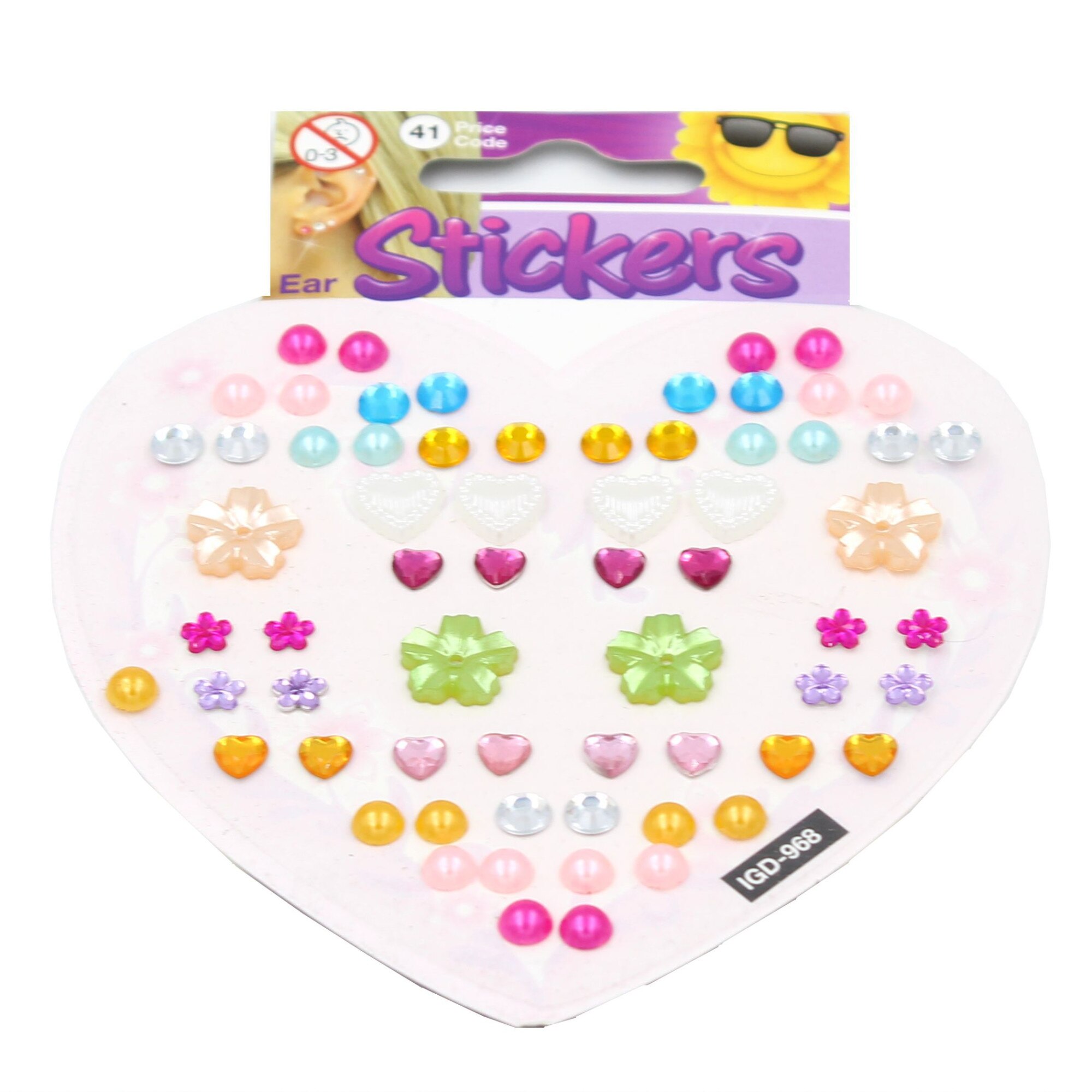 Set stickere abtibild Lovely Earrings, 58 bucati