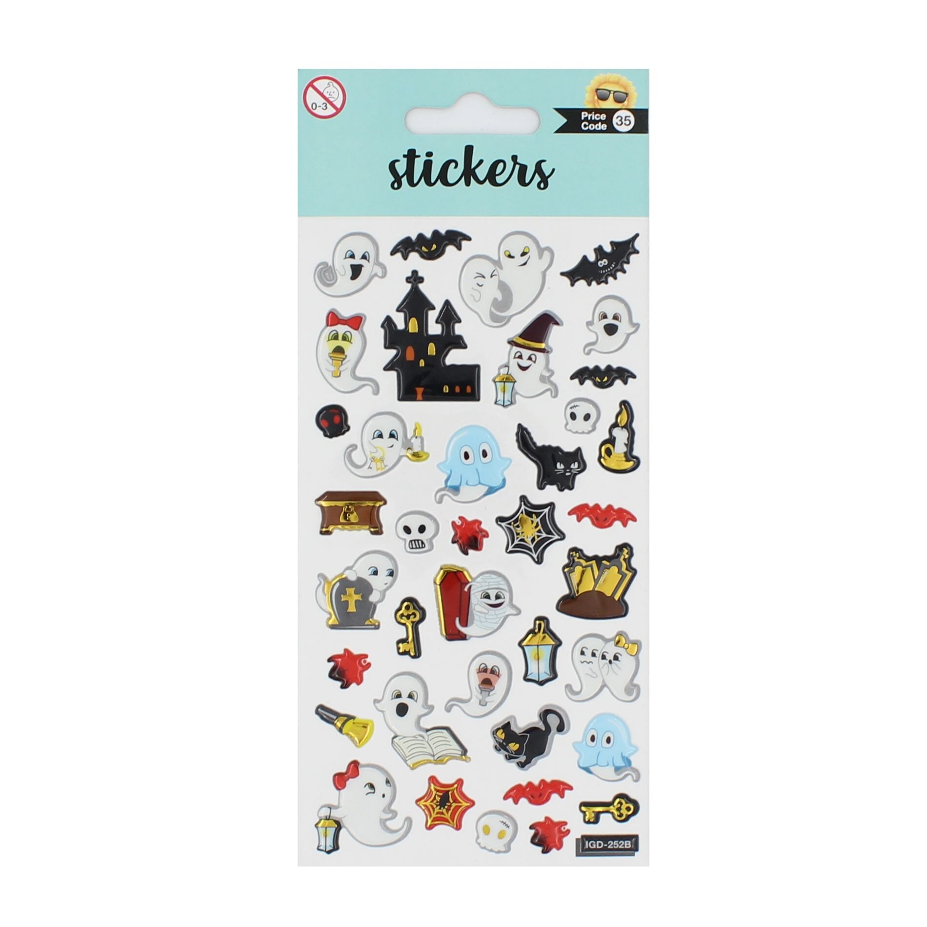 Set stickere Cute Ghosts, 37 bucati