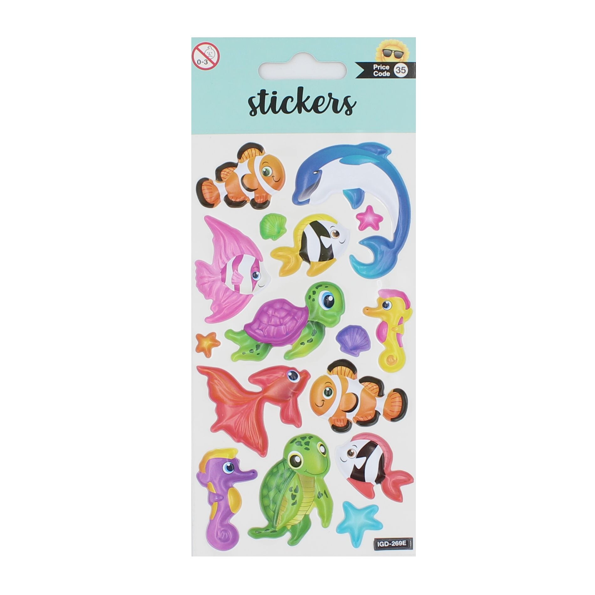 Set stickere Ocean, 15 bucati