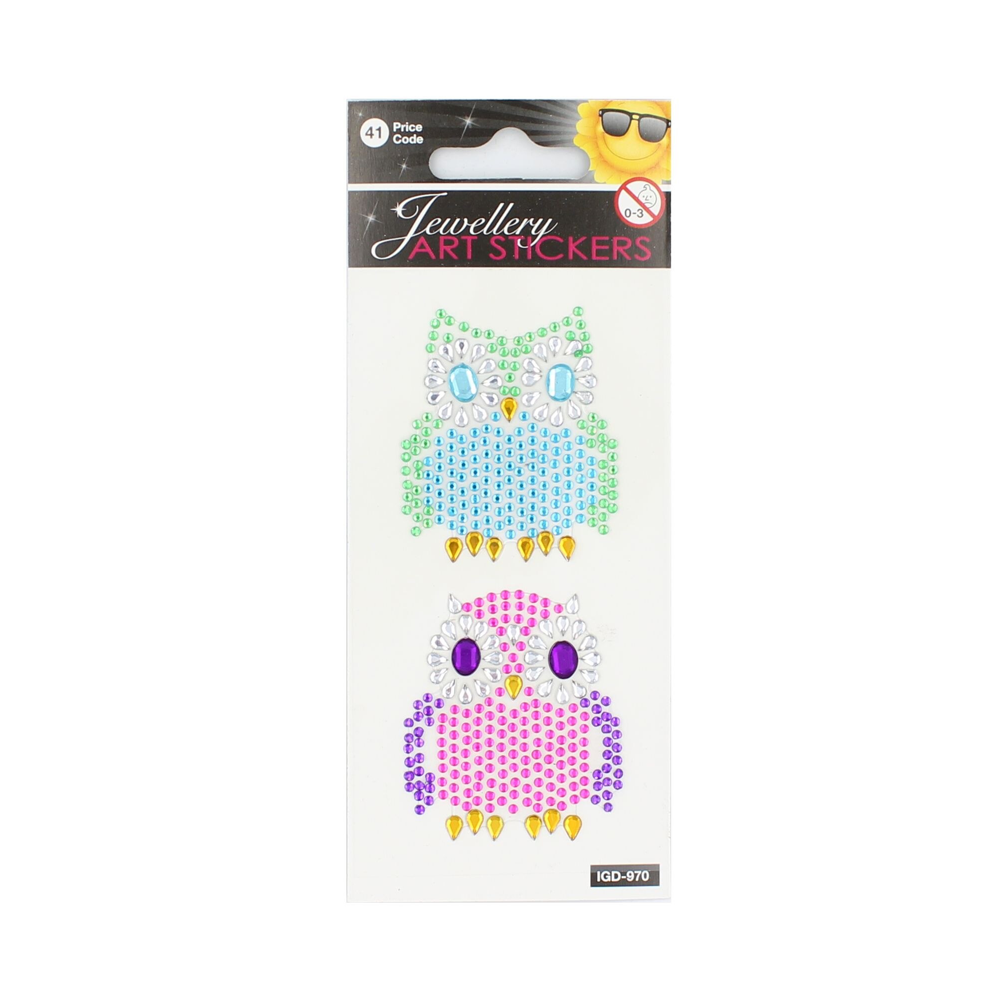 Set stickere Owl Jewellery, 2 bucati