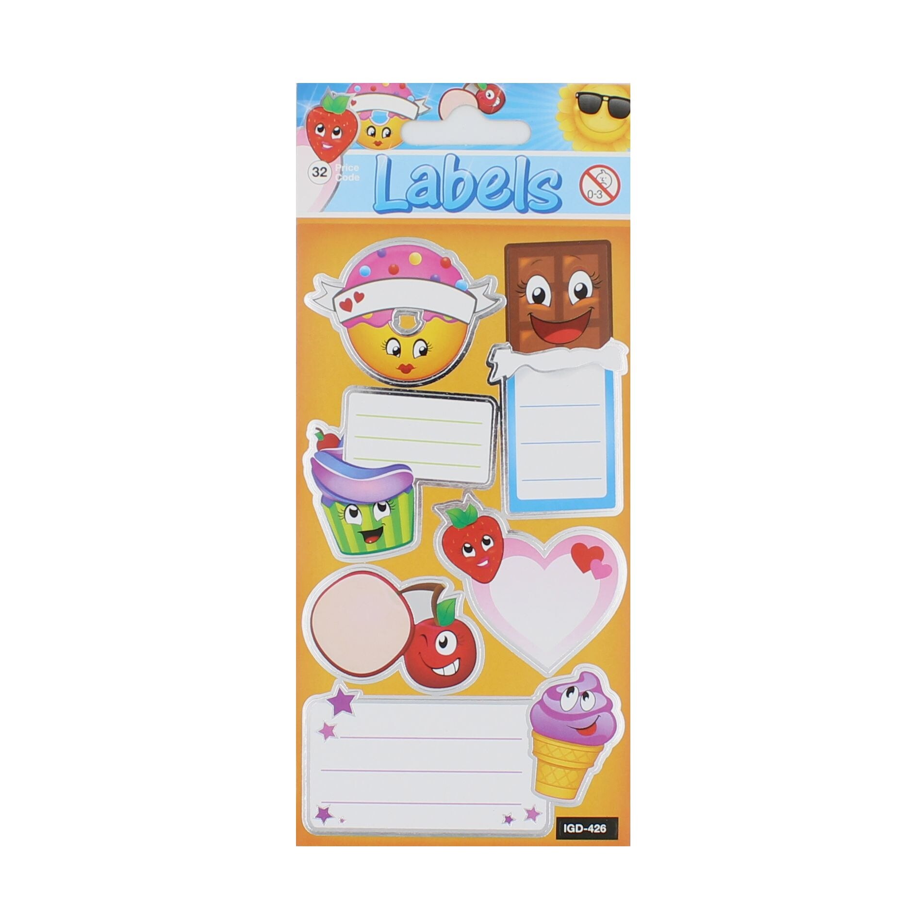 Set stickere Food Label, 6 bucati