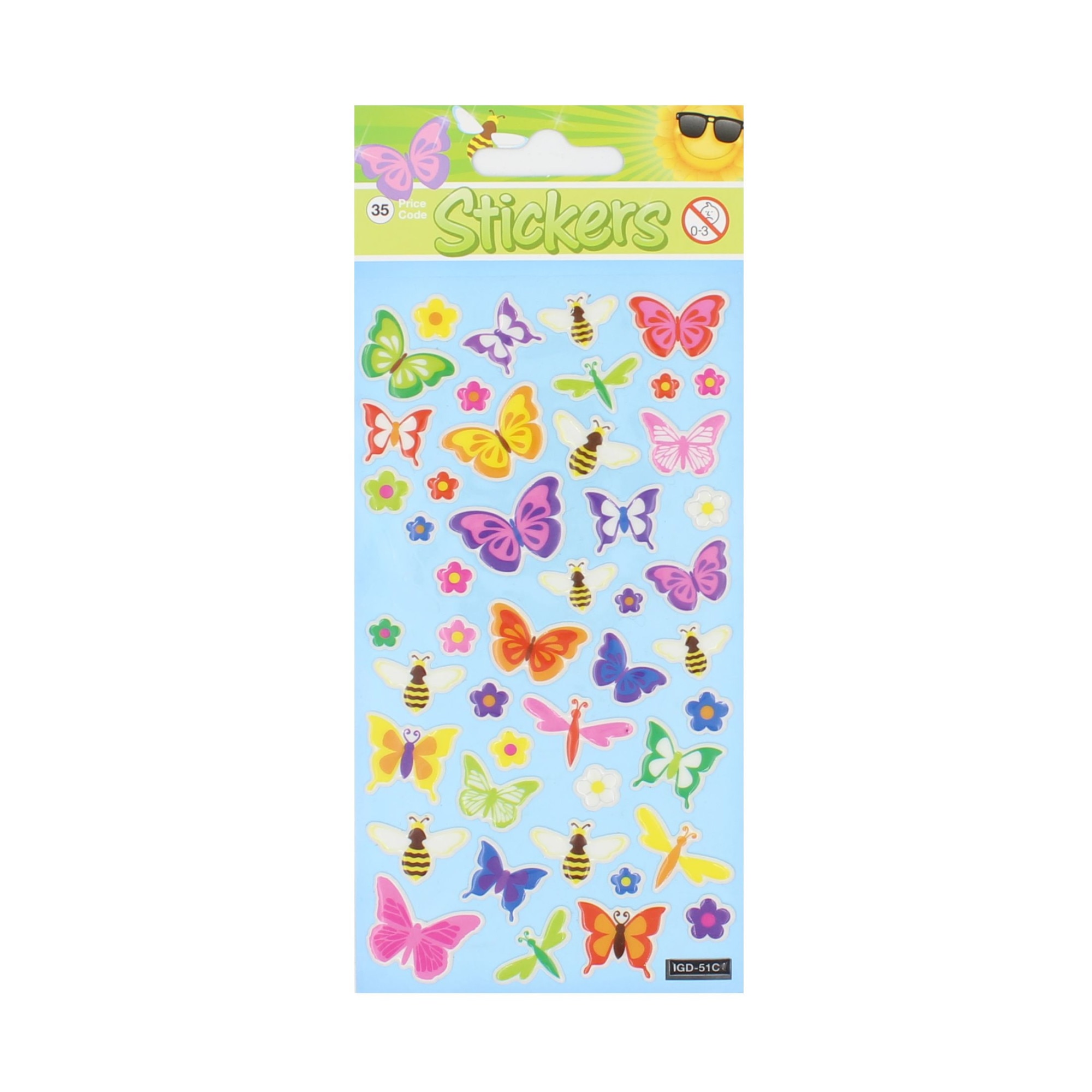 Set stickere Butterfly Frenzy, 41 bucati