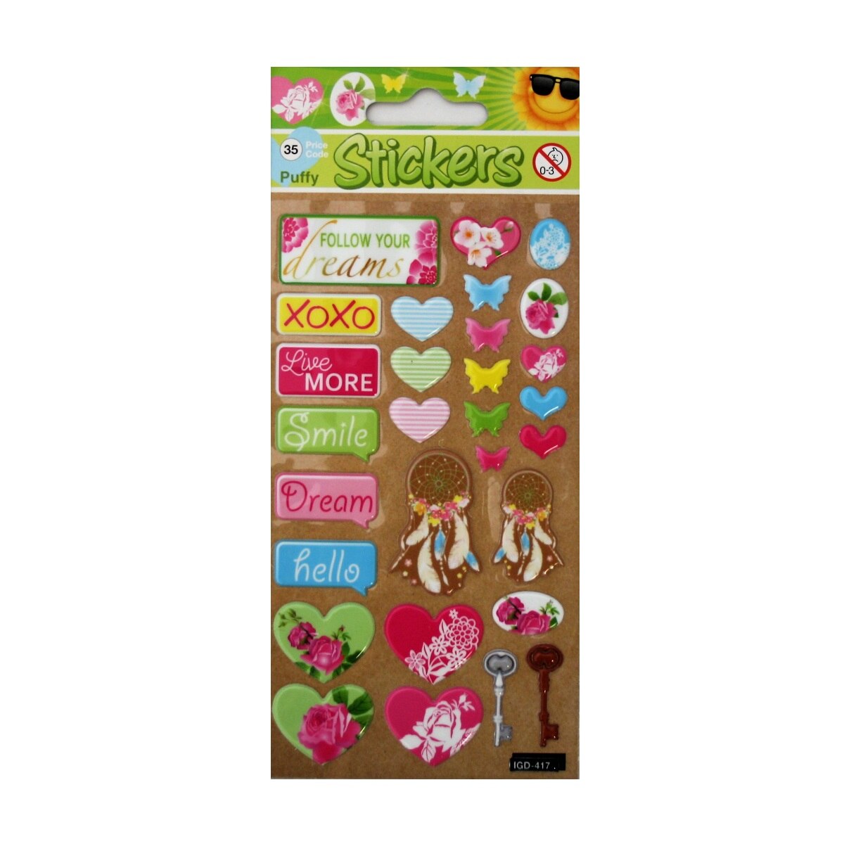 Set stickere Cheerful Sticker, 29 bucati