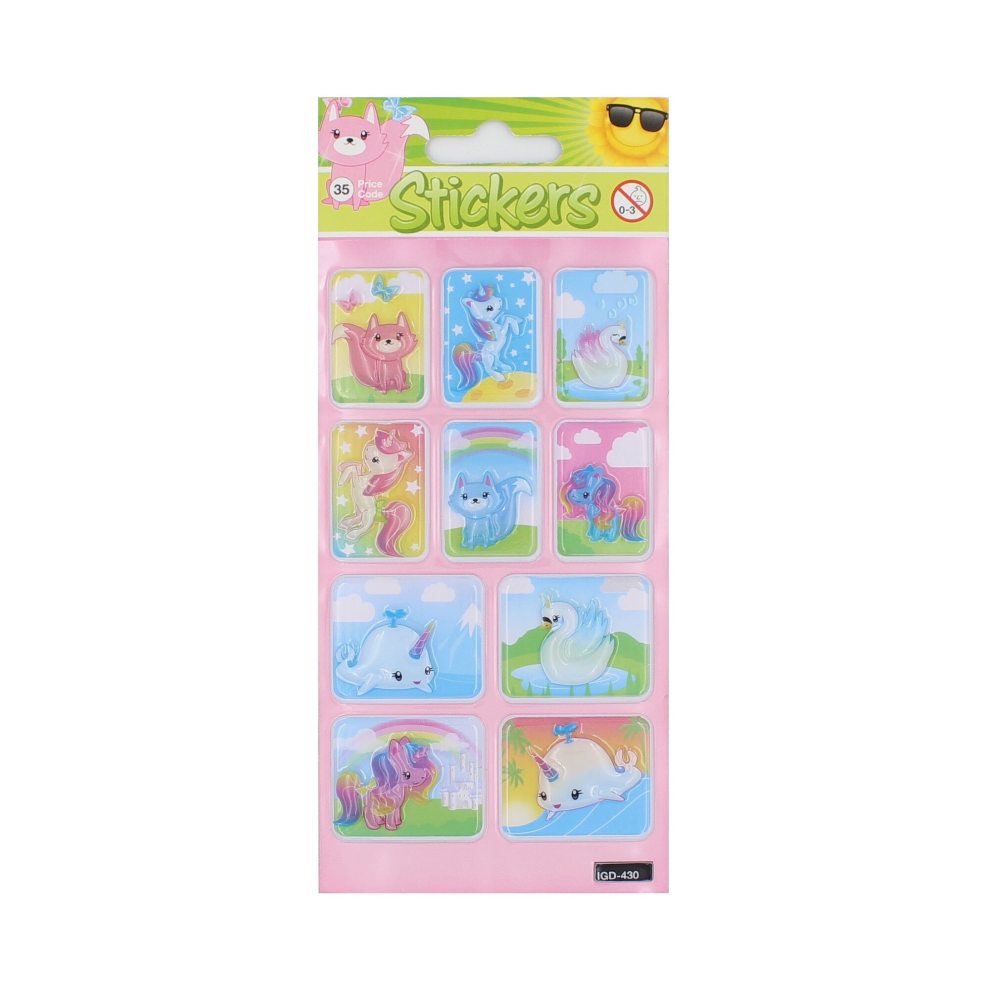Set stickere Fairytale Animals, 10 bucati