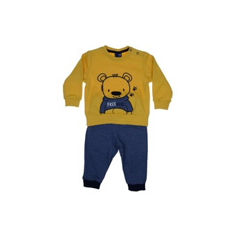 Compleu 2 piese pentru baieti GT 7735G, Galben, 80 cm Compleu 2 piese pentru baieti GT 7735G, Galben, 80 cm