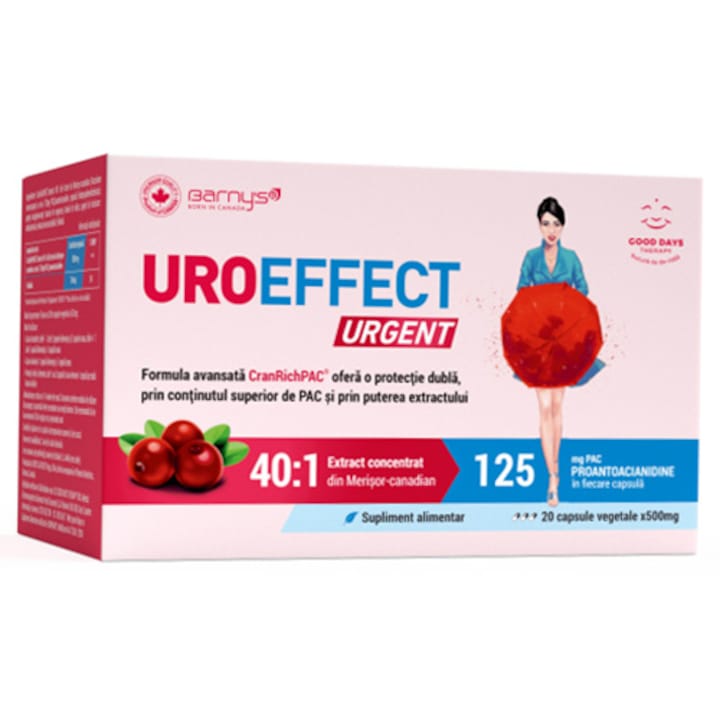 Supliment alimentar UroEffect™ URGENT, Good Day Therapy, 20 capsule
