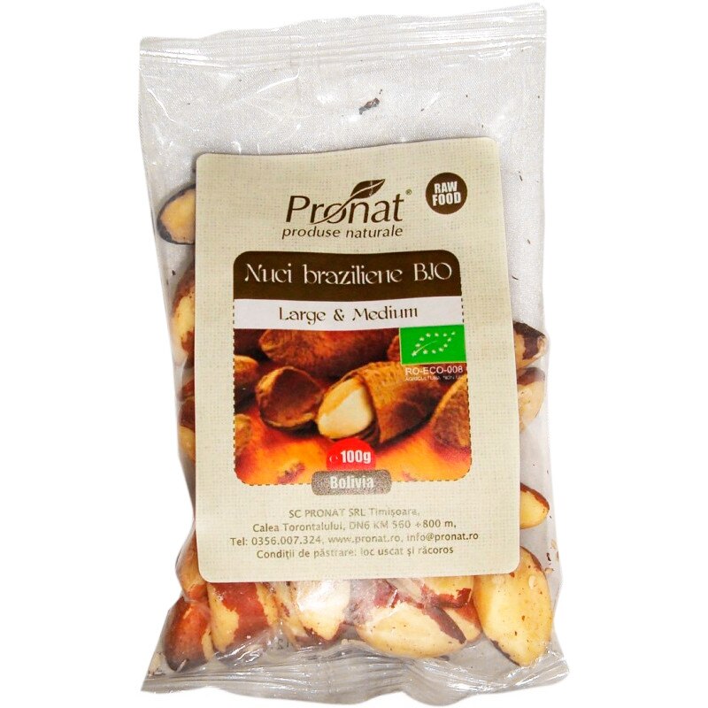 Nuci braziliene, bio, Pronat, 100 g