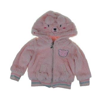 Hanorac maneca lunga pentru fetite Happy House FOFO076R, Roz Hanorac maneca lunga pentru fetite Happy House FOFO076R, Roz