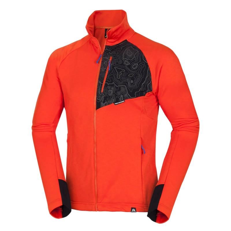 Bluza barbati trekking NORTHFINDER Bensyl MI-3675OR, Portocaliu