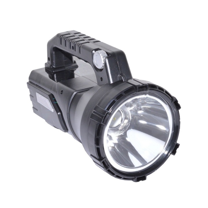 Lanterna cu LED 10 W elSales ELS-2226, variator, negru